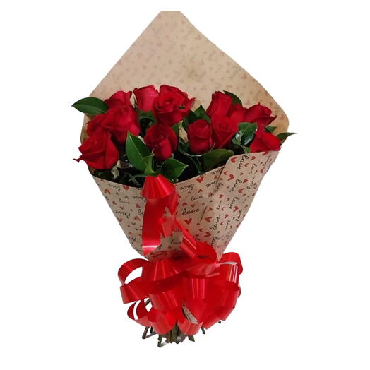 Buquê de 12 Rosas Minha Paixão