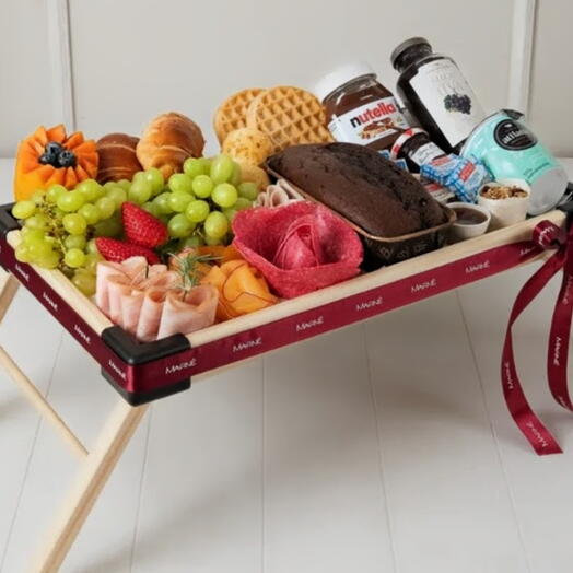 Cesta Bandeja de Cafe da Manhã Premium