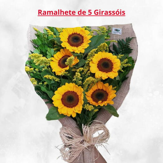 Ramalhete 5 girassois