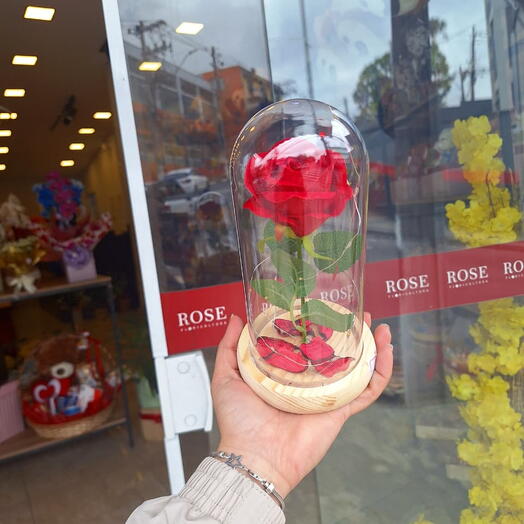 Rosa Artificial com Led