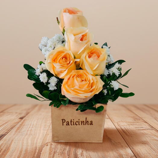 Box Encanto de Rosas - escolha a cor da rosa: Branca, Azul, Cor de Rosa, Amarela, Lilas, Lady, Rosa Cha