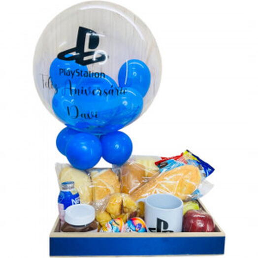 Cesta Cafe da Manhã Playstation