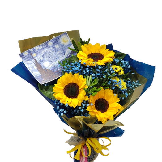 Buquê de Girassol noite estrelada