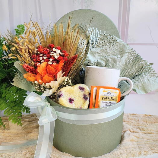 Flores e Presentes | Kit de Presente | Box de Cha Serena