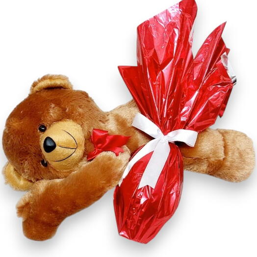 Ovo de Pascoa e ursinho deitado