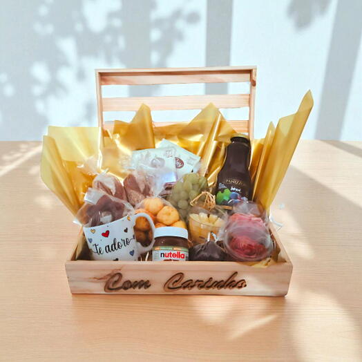 Cesta de Cafe da Manhã Ouro