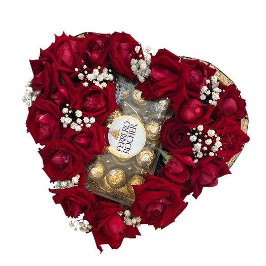 Coração com Ferreiro Rocher