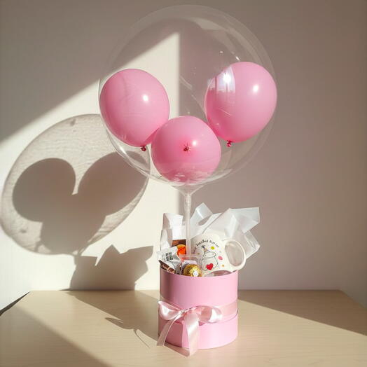 Box de Balão com Caneca Chocolate