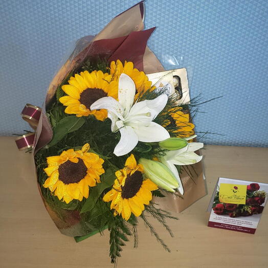 Bouquet Girassois e lirios