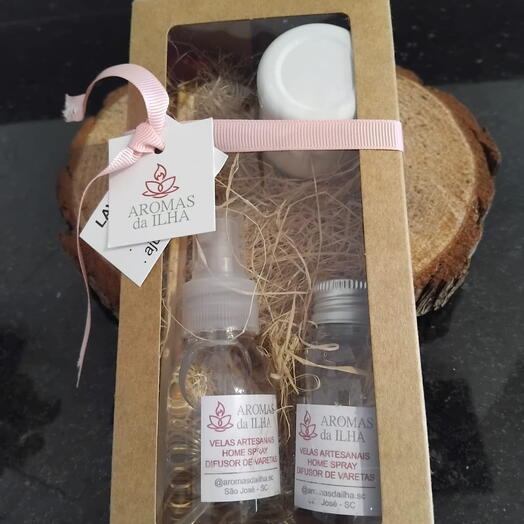 kit difusor, home e vela