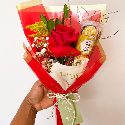 Combo Rosa com Ferrero Rocher
