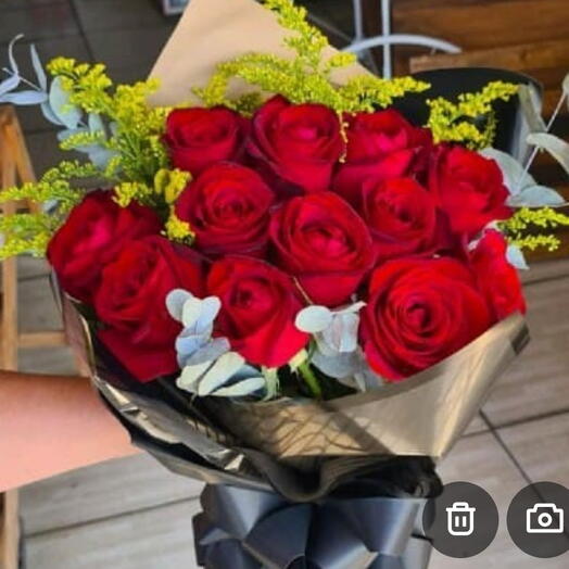 Buquê 12 rosas Deluxe