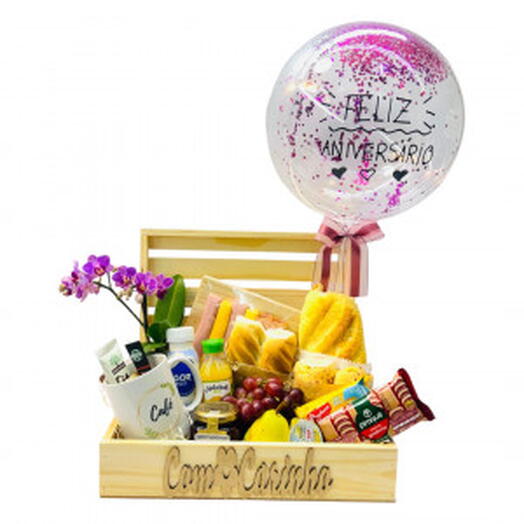 Caixa Orquidea Cafe da Manhã