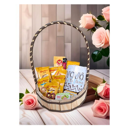 Cesta De Cafe Da Manhã Para O Vovo - Encante