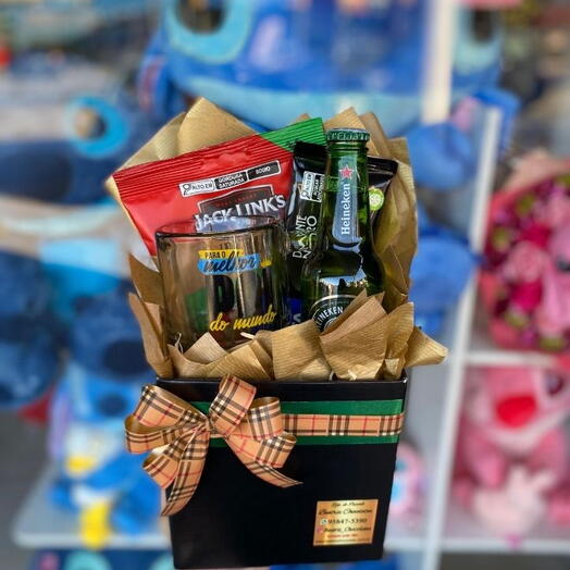 Box Com Caneca de Vidro