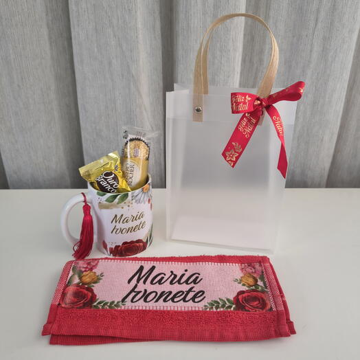 Kit Caneca e Toalha Personalizada
