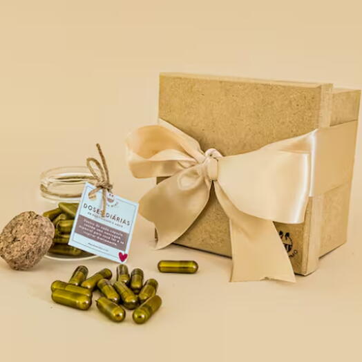 Doses Diarias: 31 Mensagens Positivas em Capsulas Dourada