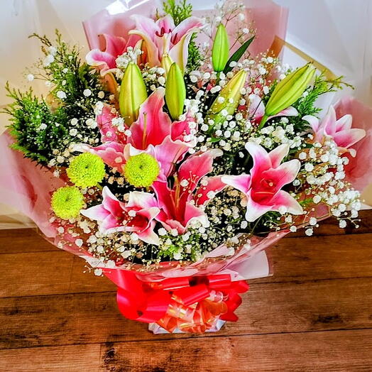 Buquê de Lirio Rosa
