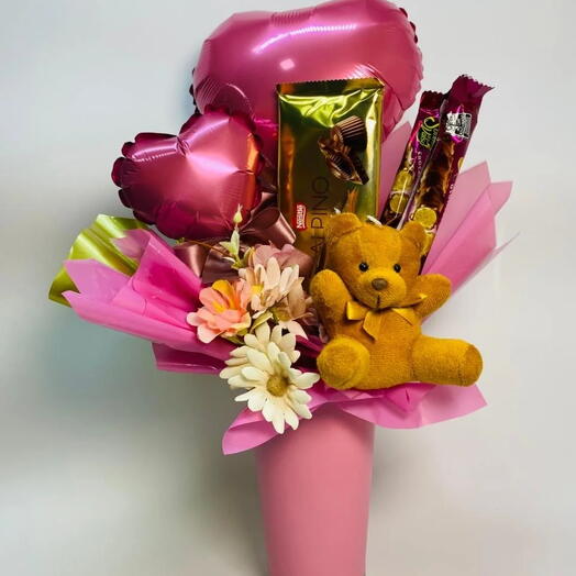 Buquê na Caneca Rose