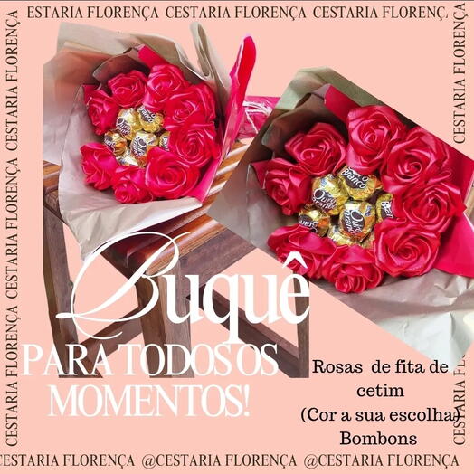 Buquê de Rosas com Bombom