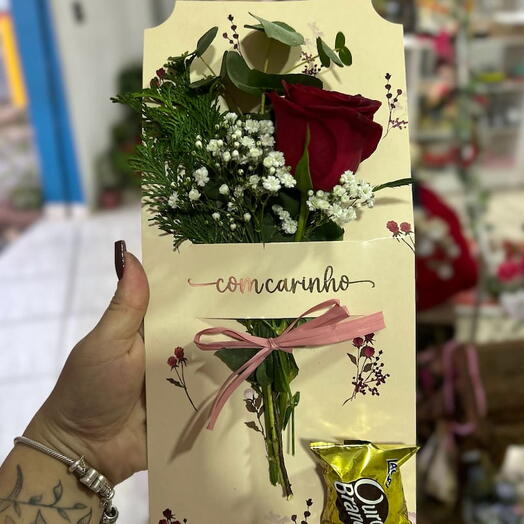 Rosa unitaria Cartão Presente