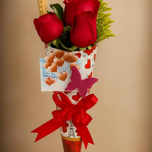 Cone Rosas Vermelhas Convencionais - Trad. 3