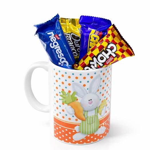 Caneca Pascoa comchocolate