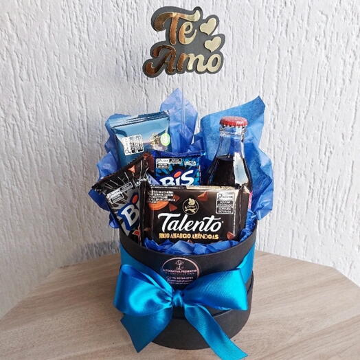 Cestas de Chocolates Te Amo Azul