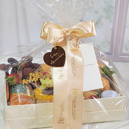 Cesta de Cafe da Manhã Aniversario