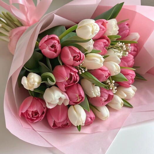 Buquê grande de tulipas