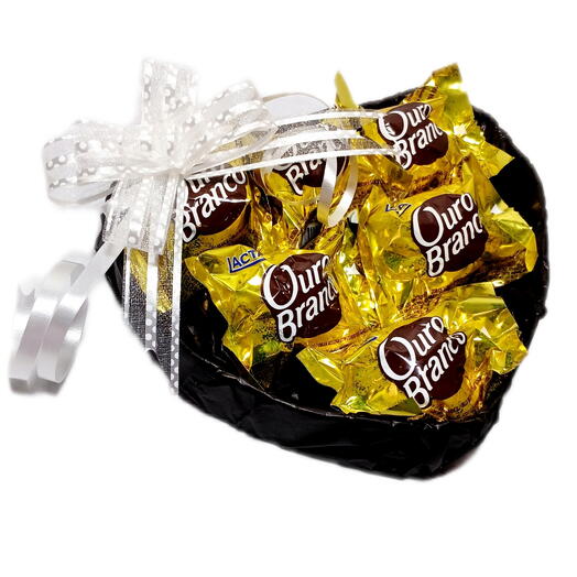 Coração c/6 Bombons Ouro Branco