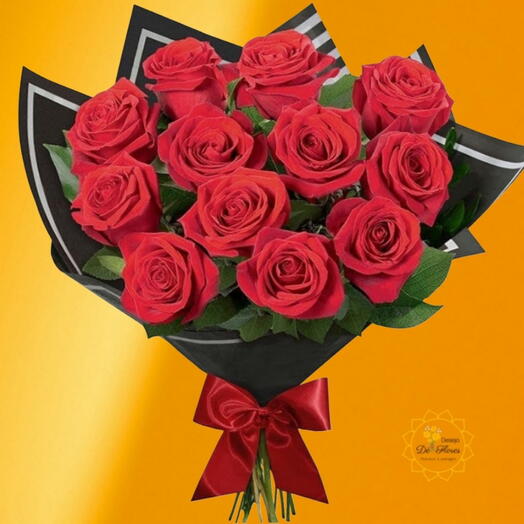 Buquê Simplesmente Amor 12 rosas - Rosas Importadas