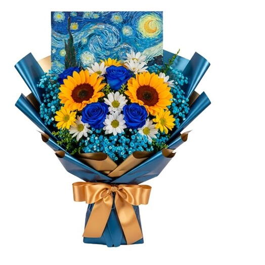 Buquê Girassol Noite Estrelada