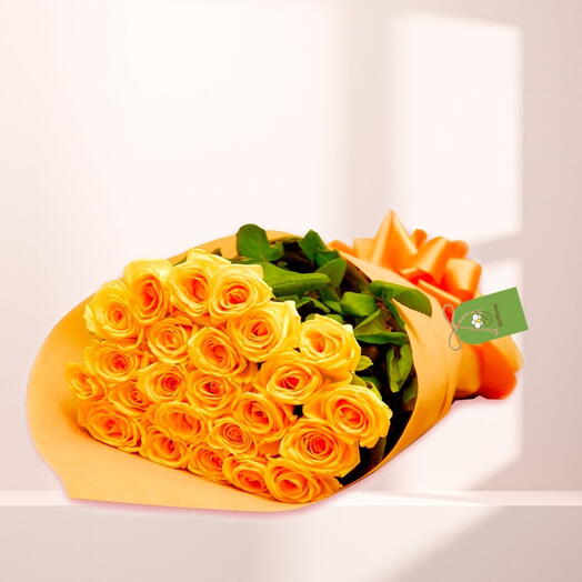 Buquê Luxo de Rosas Amarelas