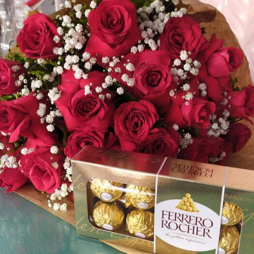 Buquê Rosas   Chocolate