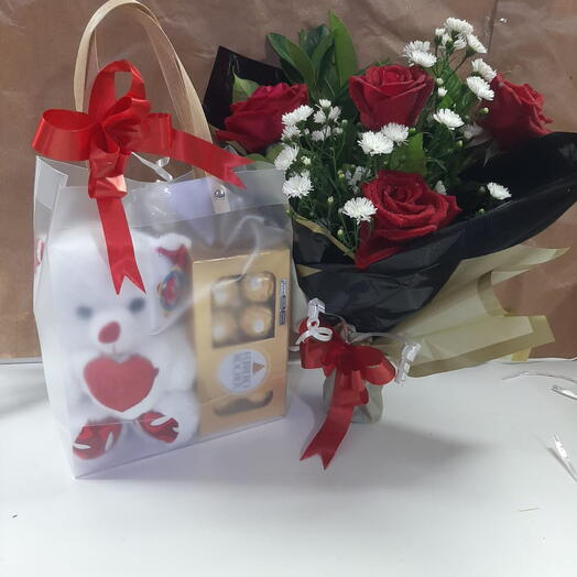 Combo Bolsa Transparente Amor