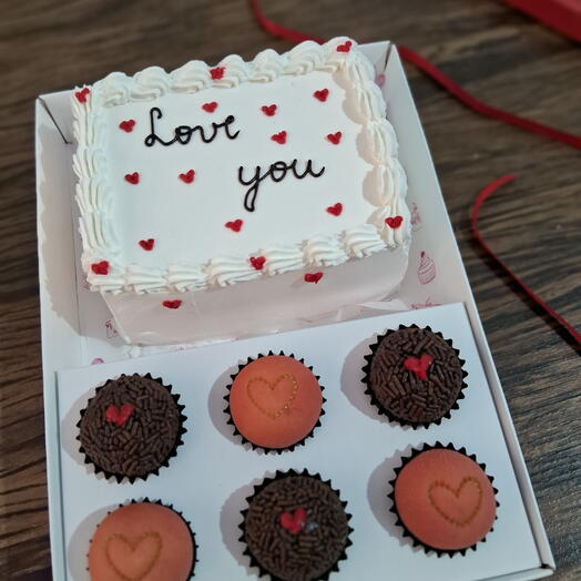 Combo bento cake e brigadeiro