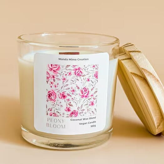 Velas Aromaticas Manda Mimo Creation | 180g | Peony Bloom