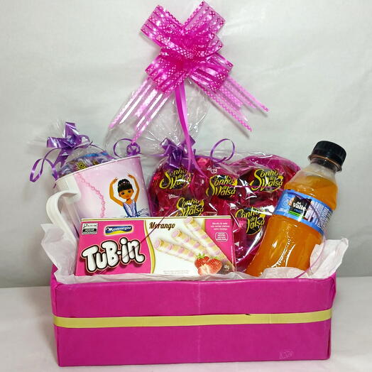 Cesta Bailarina Rosa