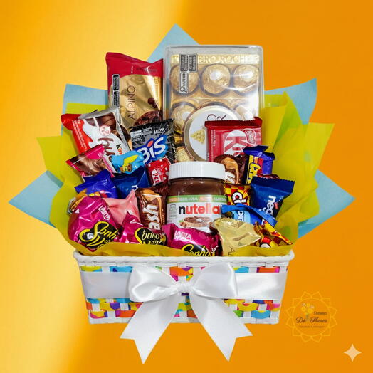 Cesta Abraço de Chocolates - ESPECIAL PASCOA