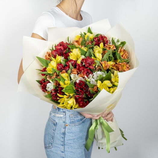 Buquê de flores frescas de Alstroemeria 24 unid