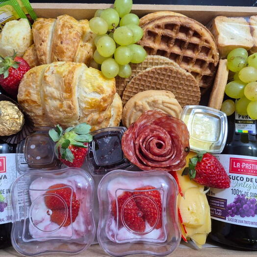 Cesta de Cafe da Manhã Alvorecer Familia