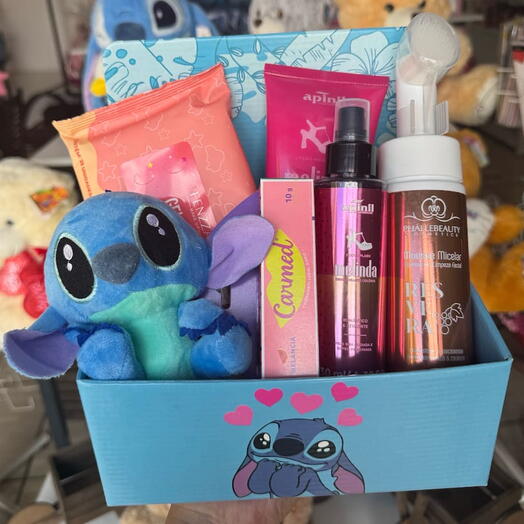 Cesta Stitch Skin Care e Auto Cuidado