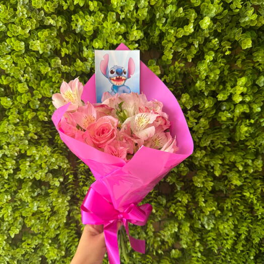 🌸 Buquê Encanto Lilo Stitch