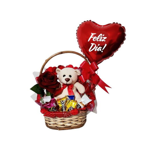 Cesta Dia Feliz Doçuras (Personalizavel)