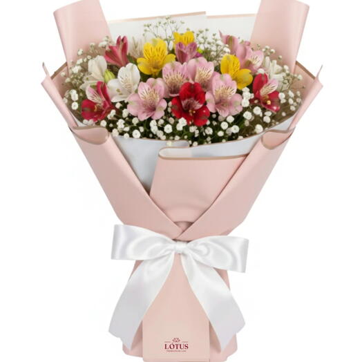 Buquê Hoje e seu dia - 10 Astromelias Coloridas