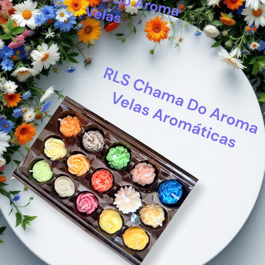 Velas Aromaticas Bombons Florais