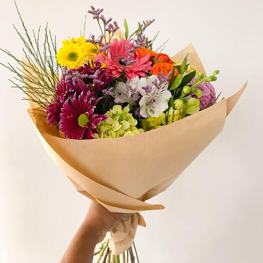 Buquê com Flores do Campo 30cm