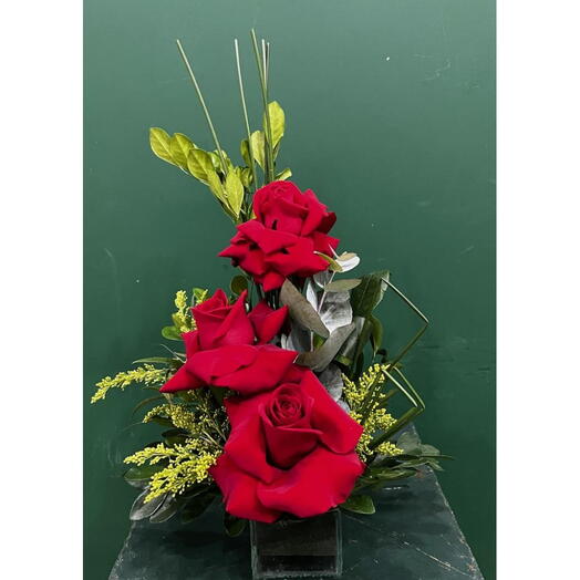 Arranjo Rosa Imperial Triplo