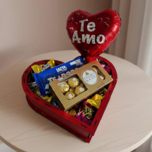 Cesta Amor em Chocolates